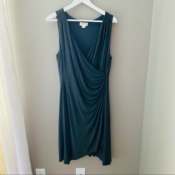 Maeve by Anthro. Heather Ruched Dress Gray XS - Picture 9 of 14